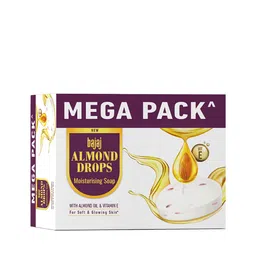 BAJAJ CONSUMER CARE Set of 8 Almond Drops Moisturizing Soaps - 125 g Each image 2