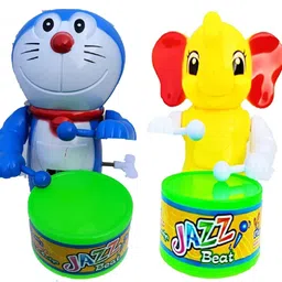 prv toys Drummer Toy dore Happy Drummer Dancing Action Funny Key-Operated.Multicolor Rattle-picture-28