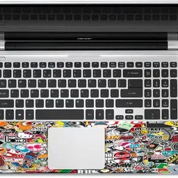 Skinny Full & Body Laptops Skin Bubble-Free HD Quality Sticker FBD_SK1_Multi Catoon Babble free Vinyl Laptop Decal 15.6 image 2