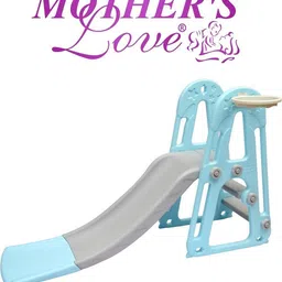 mother's love Super Garden Slider with Extended Buffer Zone//Foldable Slide for Boys and Girls - Perfect for Home / Indoor/ Outdoor/Preschool / School (1-6 Years -Blue)-picture-17