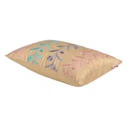 Home Beige Embroidered Rectangle Cushion Covers image 3