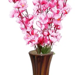 Artificial Cherry Blossom flowers for home decoration Pink Brown Cherry Blossom Artificial Flower with Pot-image-28
