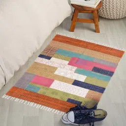 art india Multicolor Cotton Hand Woven 3 X 5 Feet Dhurrie-picture-15