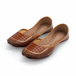 korakari Walnut Coffee Jutis For Women-picture-28