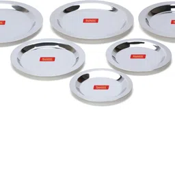 sumeet Stainless Steel Heavy Gauge Ciba/Lids/Tope/Cheeba Cover 4.84 inch, 5.43 inch, 6.1 inch, 6.57 inch, 7.28 inch, 7.87 inch Lid Set-picture-22