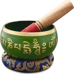 3.5 INCH GREEN COLOUR SINGING BOWL Singing Bowl-image-22