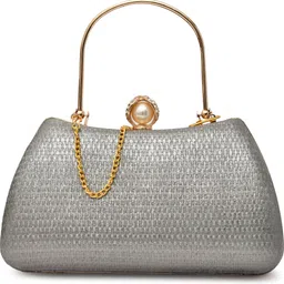 for the beautiful you Party Grey Clutch image 5