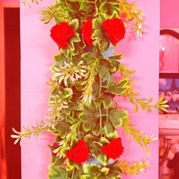 kingstyle impex Artificial Flowers Home Decoration Vine & Creepers Plant Wall Hanging Chain E233 Multicolor Rose Artificial Flower-picture-20