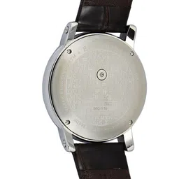 EARNSHAW Men Brown Textured Dial & Brown Leather Straps Analogue Watch - ES-0027-03 image 4