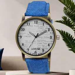 LOREM Men White & Blue Analogue Watch LR28-picture-15