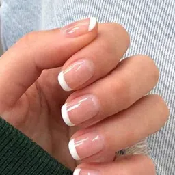 Sanfe Set of 24 Instant Stick On Nails - French Tips-image-51