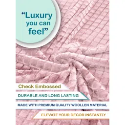 FABINALIV Pink Solid King Size Double Bedsheet with 2 Pillow Covers image 4