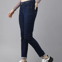 Roadster Women Blue Skinny Fit Mid-Rise Clean Look Stretchable Jeans image 2