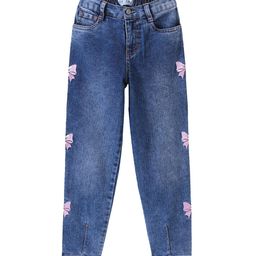 ARIAS By LARA DUTTA Girls Embroidered Light Fade Stretchable Jeans-picture-42