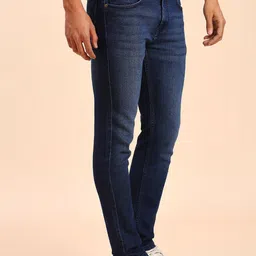 HJ HASASI Men High-Rise Light Fade Acid Wash Stretchable Jeans image 2