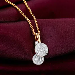 GIVA 14K Yellow Gold Cheerful Cherry Diamond Pendant-1.15 gm-picture-28