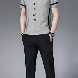 tripr Men Night Suit Set Grey, Black Printed-picture-24