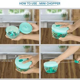 cassine Vegetable Chopper 3 and 5 Stainless Steel Blade Kitchen Tool Set image 4