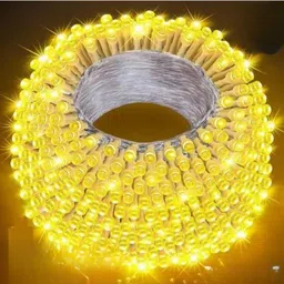 zebrilla 40 LEDs 15 m Yellow Steady, Flickering String Rice Lights-picture-14