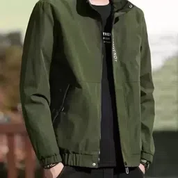 anabiya Men Solid Casual Jacket image 3