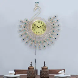 toughcrafts Gold Wrought Iron Traditional Wall Clock image 2