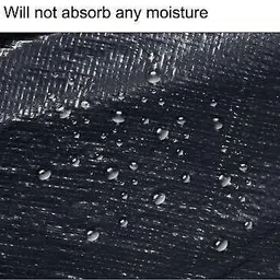 hous of commons GREEN LIFE TARPAULINE 6FEET X 9 FEET BLACK 160GSM Tent Tent - For UV RESISTANT PROTECT FROM WIND RAIN , SUNLIGHT image 3