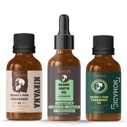 Fantraa Beard Growth Oil & Beard & Hair Fragrance Oil Combo-picture-23