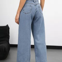 mercel Women Regular High Rise Light Blue Jeans image 2