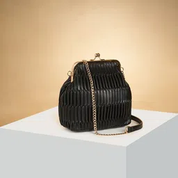 Forever Glam by Pantaloons Striped Shoulder Strap Purse-picture-41
