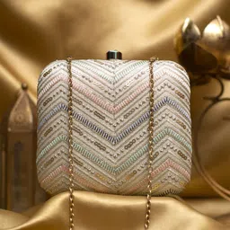 ARTKLIM Embroidered Box Clutch-picture-45