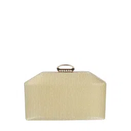 Mochi Gold-Toned Textured Box Clutch-picture-50