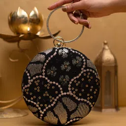 ARTKLIM Embroidered Box Clutch-image-79