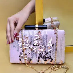 ARTKLIM Women Embroidered Embellished Box Clutch-picture-24