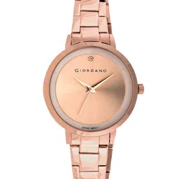 GIORDANO Women Rose Gold-Toned  Dial & Rose Gold-Plated Analogue Watch GD-2180C-22-image-42