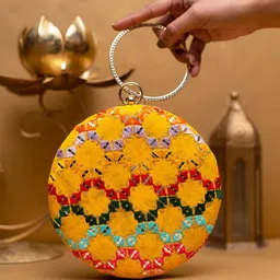 ARTKLIM Embroidered Box Clutch-picture-26