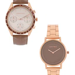 JOKER & WITCH Unisex Stainless Steel Dial Analogue His and Her Watches JWJCW412-image-28