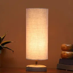 Devansh Grey Wooden Table Lamps image 2