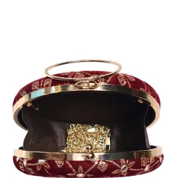 ARTKLIM Embroidered Box Clutch image 4