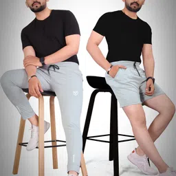 yazole Pack of 2 Solid Men Multicolor Sports Shorts image 3