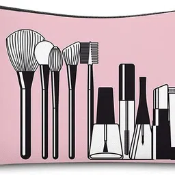 house of quirk Women Pink Cosmetic Bag image 1