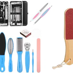 roodiles Spa 16-in-1 Manicure Pedicure Kit with Nail Fillers & Foot Scrubber Tools Set-picture-18