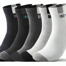 vapindia Men Solid Mid-Calf/Crew image 4