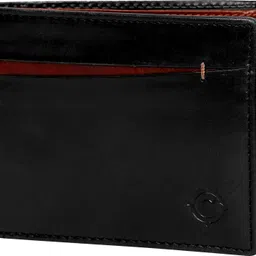 cotnic Men Evening/Party, Formal, Trendy, Casual, Formal, Ethnic Black, Tan Genuine Leather RFID Wallet image 1