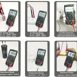 babatools ZT-102L Multimeter True RMS 6000 Counts 60H LCR Meter Voltage Multimeter Digital Multimeter image 2