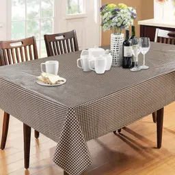 Polyester 6 Seater Floral Table Cover-image-1
