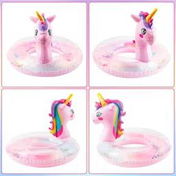pamidhar Unicorn Swimming Inflatable Float for Adults & Kids,Unicorn Inflatable Pool Inflatable Swimming Pool, Swimming Safety Tube, Pool Accessory, Inflatable Toy Pump image 3