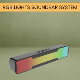 YAROH Megabar (PORTABLE HOME TV SOUNDBAR) Dynamic Thunder Sound With RGB LightBJ239 20 W Bluetooth Soundbar image 1