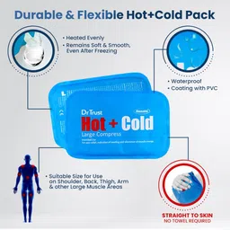 dr trust USA Soft Gel Warm/Ice Pad Bag 327 Sore Back Knee Shoulder Ankle Pain Relief Hot & Cold Pack image 2