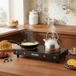 wellberg Fast Heat Burner Electric Hot Plate 2000W - Portable Dual Coil Stove for Cooking Electric Cooking Heater-picture-38