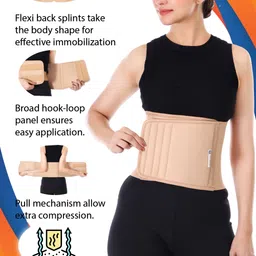 healntrust post pregnancy belt after delivery for tummy reduction Recovery Belly Wrap Abdominal Belt image 2